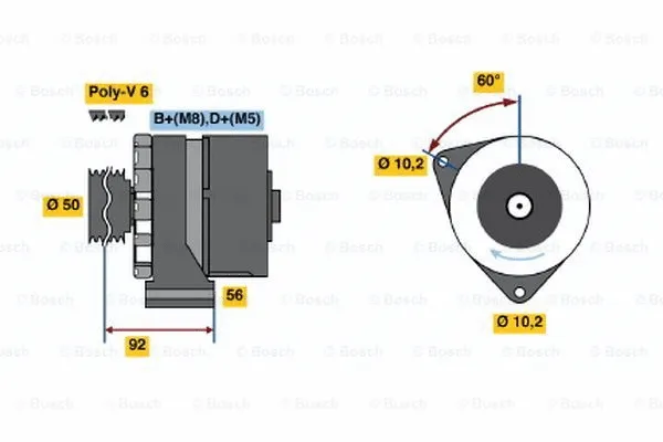 Alternator (0 120 468 058)