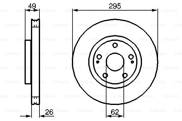 Brake Disc (0 204 173 008)