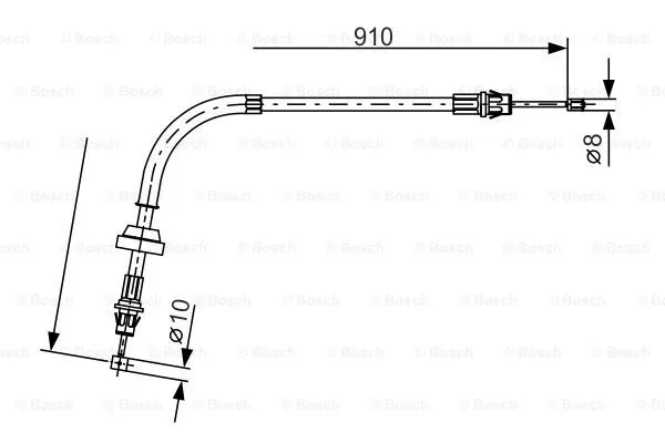 Cable Pull, parking brake (1 987 477 190)