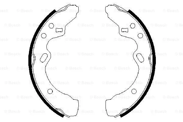 Brake Shoe Set (0 986 487 366)