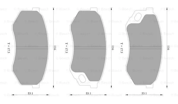 Brake Pad Set, disc brake (0 986 AB2 399)