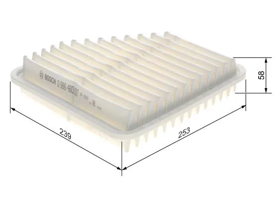 Air Filter (0 986 4B0 017)