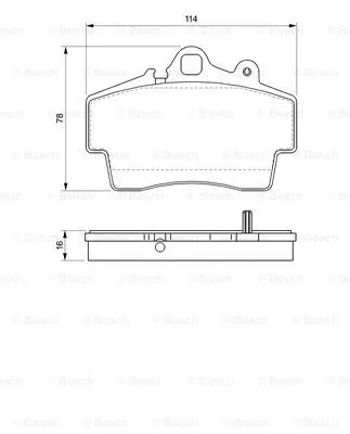 Brake Pad Set, disc brake (0 986 424 615)