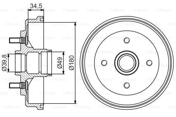Brake Drum (0 986 477 239)