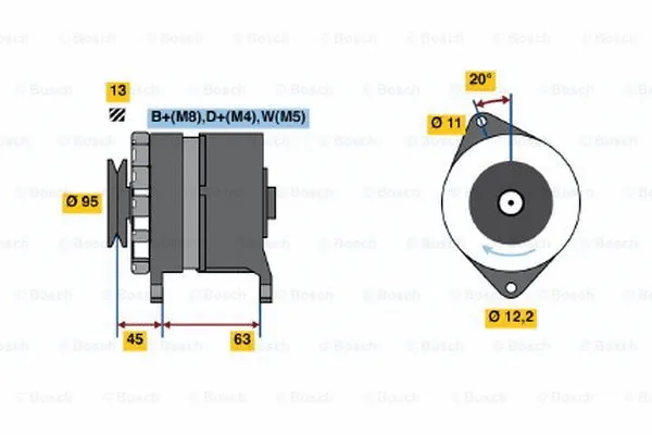 Alternator (0 120 469 026)