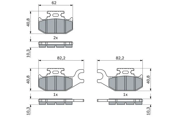 Brake Pad Set, disc brake (0 986 424 293)