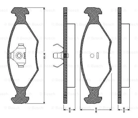 Brake Pad Set, disc brake (0 986 TB2 155)