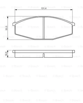 Brake Pad Set, disc brake (0 986 494 566)