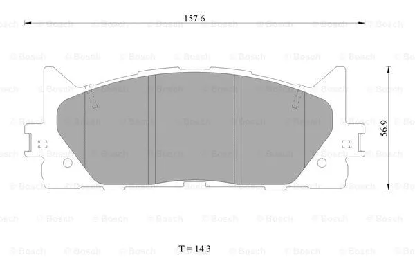 Brake Pad Set, disc brake (0 986 AB1 420)