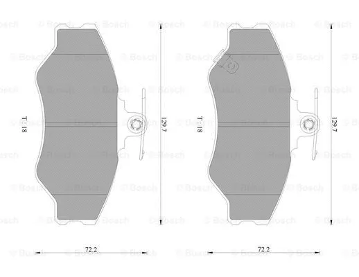 Brake Pad Set, disc brake (0 986 AB9 103)