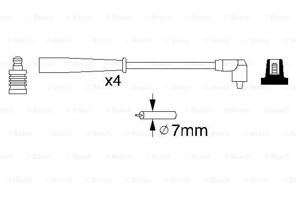 Ignition Cable Kit (0 986 356 727)