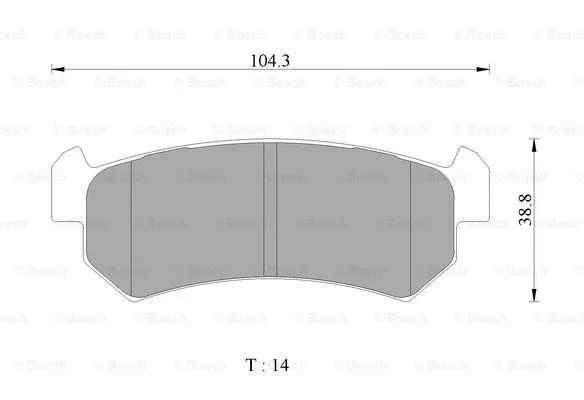 Brake Pad Set, disc brake (0 986 AB3 071)