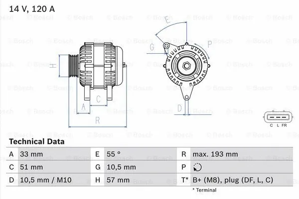 Alternator (0 986 083 830)