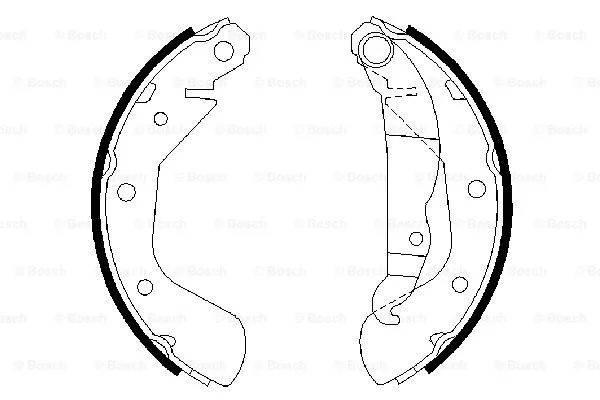 Brake Shoe Set (0 986 487 613)