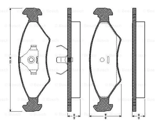 Brake Pad Set, disc brake (0 986 TB2 067)