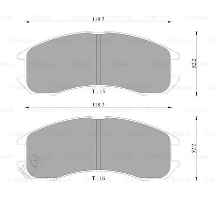 Brake Pad Set, disc brake (0 986 AB9 024)