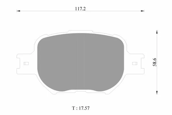 Brake Pad Set, disc brake (0 986 AB1 369)
