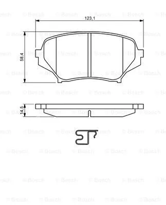 Brake Pad Set, disc brake (0 986 494 188)
