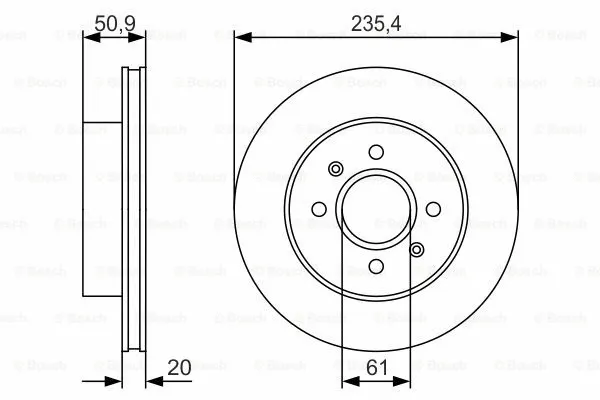 Brake Disc (0 986 479 R52)