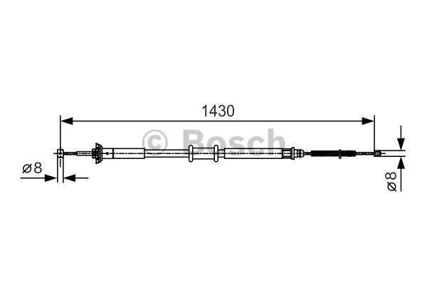 Cable Pull, parking brake (1 987 477 912)