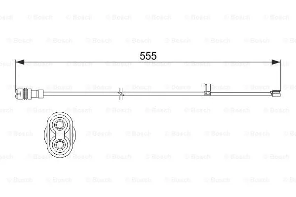 Warning Contact, brake pad wear (1 987 473 530)