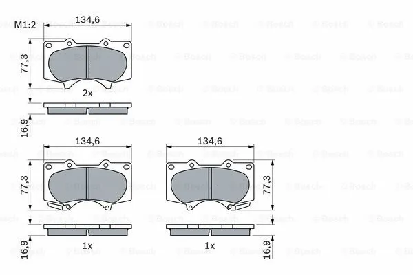 Brake Pad Set, disc brake (0 986 494 153)
