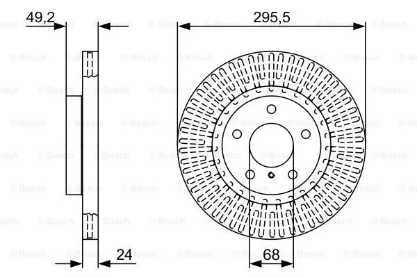Brake Disc (0 986 479 V61)