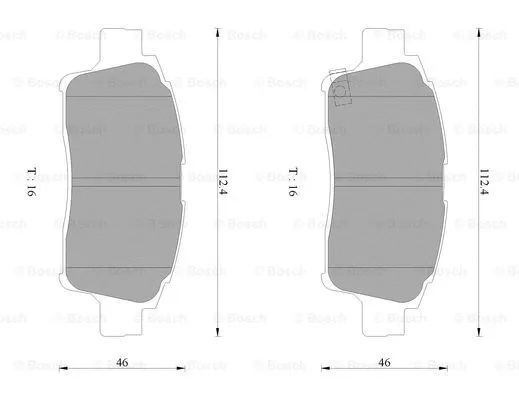 Brake Pad Set, disc brake (0 986 AB2 659)