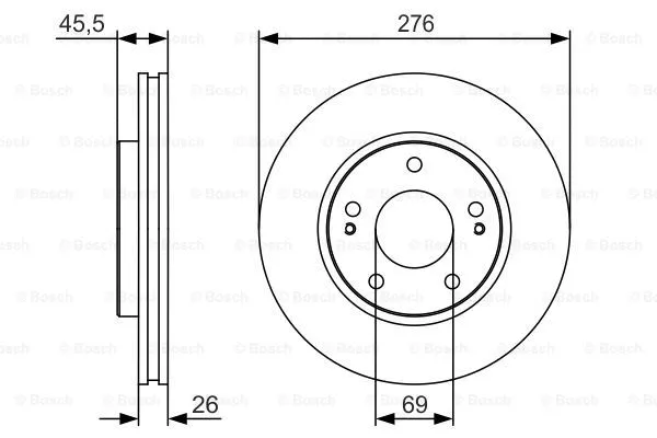 Brake Disc (0 986 479 S00)
