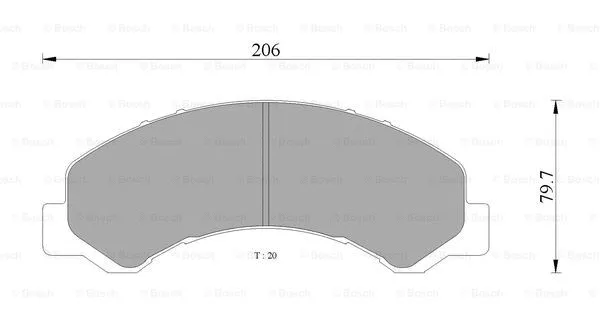 Brake Pad Set, disc brake (0 986 AB2 362)