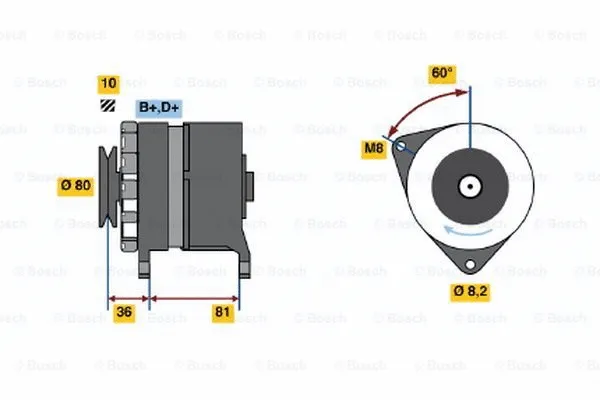 Alternator (0 986 033 310)