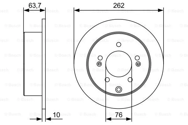 Brake Disc (0 986 479 W12)