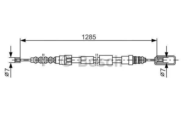Cable Pull, parking brake (1 987 477 155)