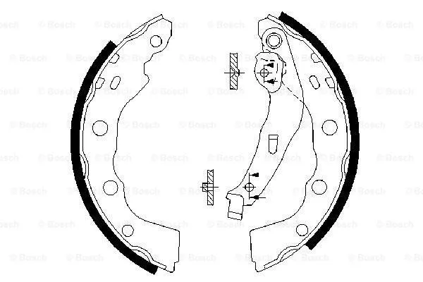 Brake Shoe Set (0 986 487 577)