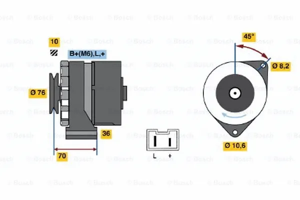 Alternator (0 986 031 670)