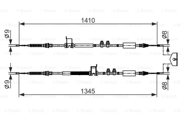 Cable Pull, parking brake (1 987 482 560)