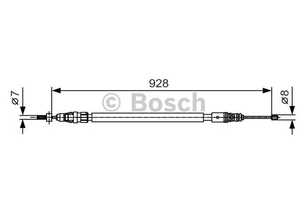 Cable Pull, parking brake (1 987 482 000)