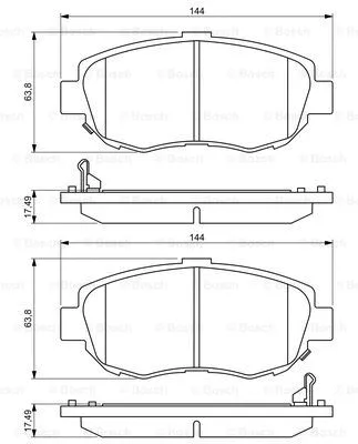 Brake Pad Set, disc brake (0 986 494 211)