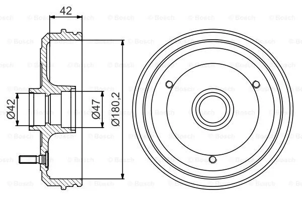 Brake Drum (0 986 477 243)