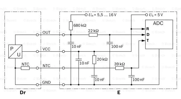 Sensor, fuel pressure