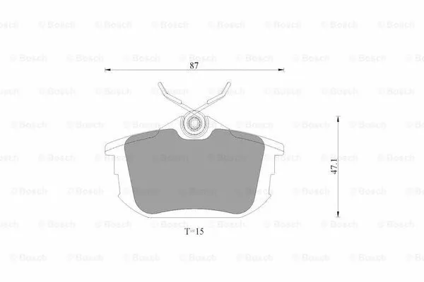 Brake Pad Set, disc brake (0 986 AB9 349)