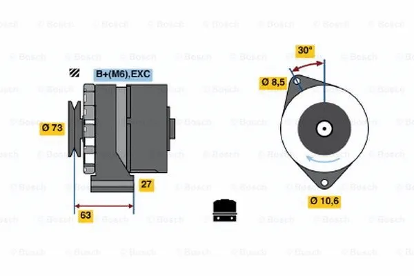 Alternator (0 986 031 771)