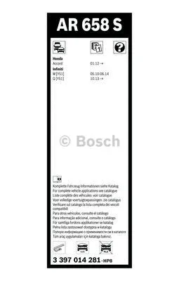 Wiper Blade (3 397 014 281)