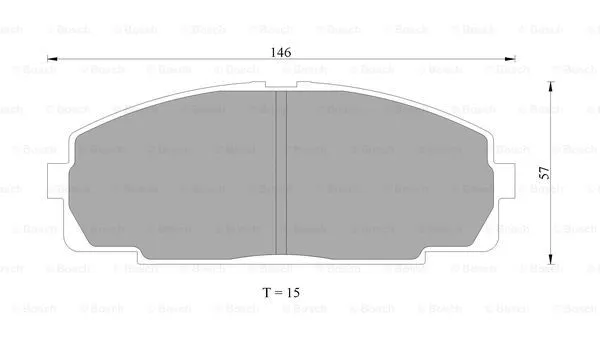 Brake Pad Set, disc brake (0 986 505 666)