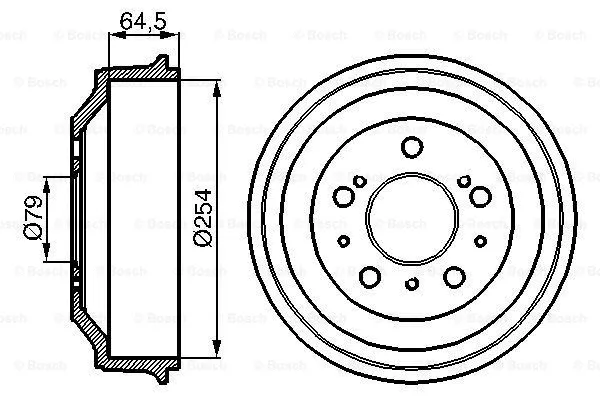 Brake Drum (0 986 477 098)
