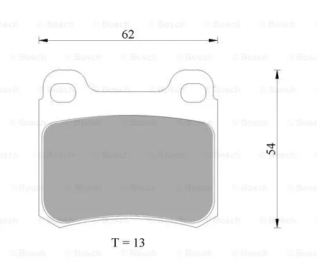 Brake Pad Set, disc brake (0 986 AB4 975)