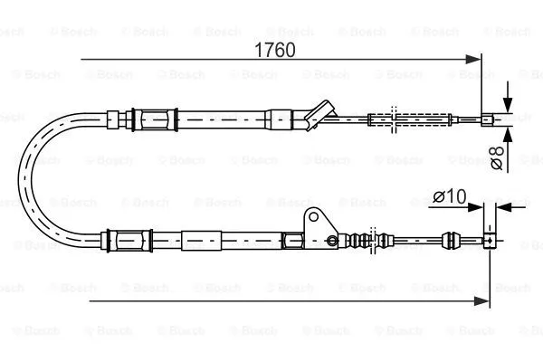 Cable Pull, parking brake (1 987 477 541)