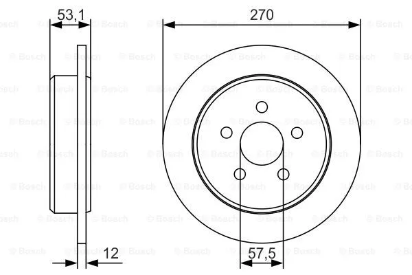 Brake Disc (0 986 479 U41)