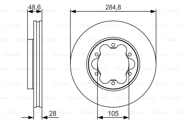 Brake Disc (0 986 479 R27)