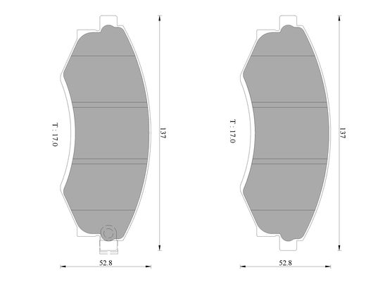 Brake Pad Set, disc brake (0 986 AB2 736)